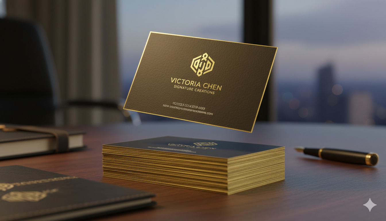 Signature Foil Business Cards